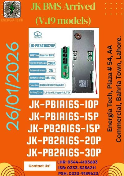 JK BMS, EVE lithium cells 100ah, 3124 ah