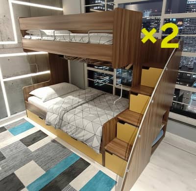 2 Wooden Bunk Beds for Kids