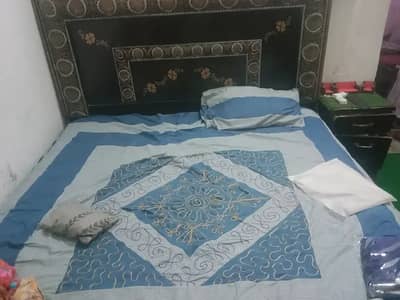 Double Bed with New 6inch mattress Good condition