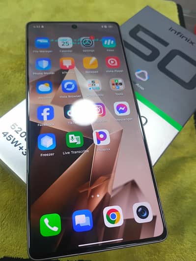 Just box open Infinix NOTE 50 NOT USED PACKED ACCESSORIES