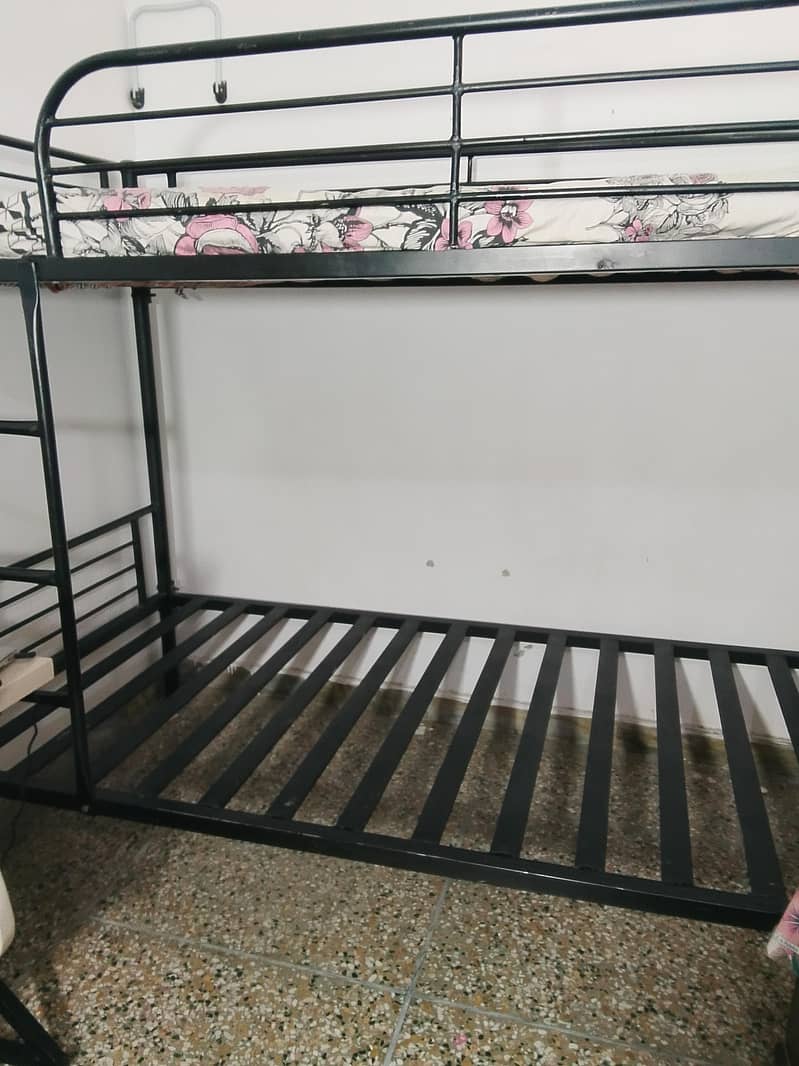 Bunk Bed, Double Single Beds, Solid Iron 3