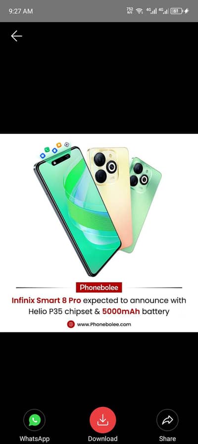 Infinix smart 8 pro new condition
