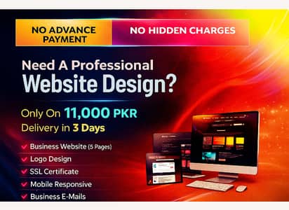 Professional Website Design – 5 Pages +Logo