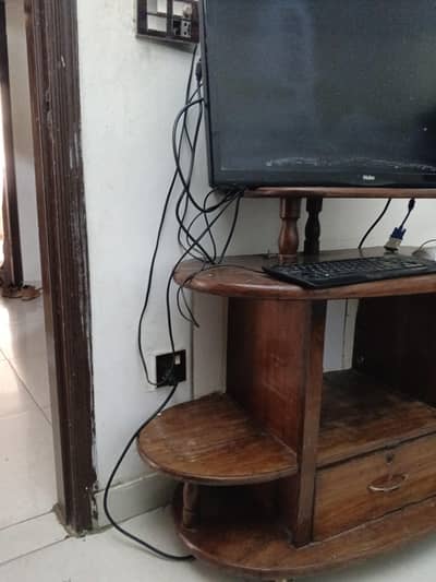 Strong Wooden Table | Brown | TV / Computer / Study Use Description