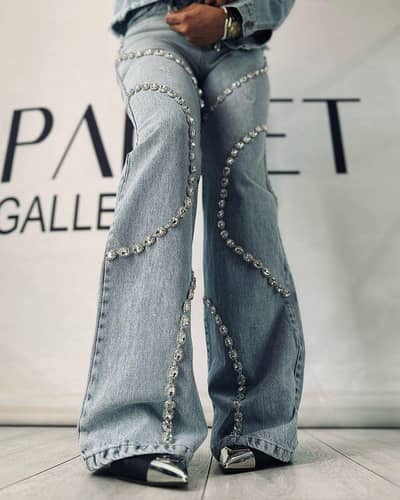 Embellished jeans