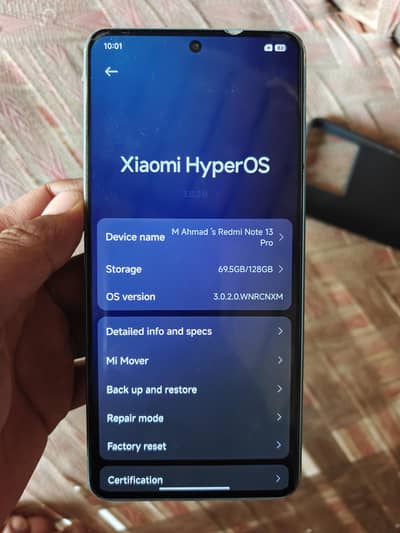 Redmi note 13 pro 5g 8/128 non pta all accessories and box  condition