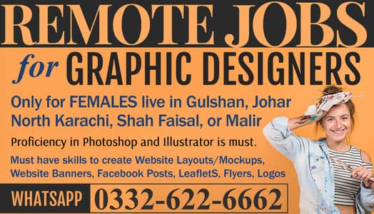 Remote Jobs for Graphic Designers (Female)