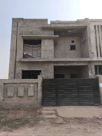 5 Marla Grey Structure House Prime Location Platinum Block