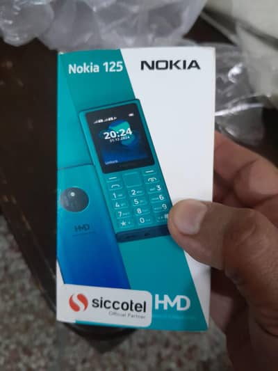 nokia 125 12 month warranty with box warranty Pta approved official
