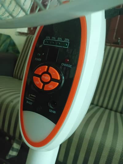rechargeable fan so go brand excellent condition. .
