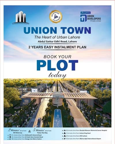 5 Marla Residential On Ground Plot Available For Sale In Union Town Main Abdul Sattar Edhi Road Lahore