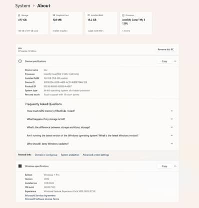 Hp I5 13 gen new laptop with original charger and box