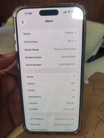 iphone 15 pro mix PTA approved 256 GB