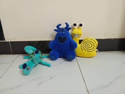 Set of 3 Garten of Banban Plush Toys - Used Like New