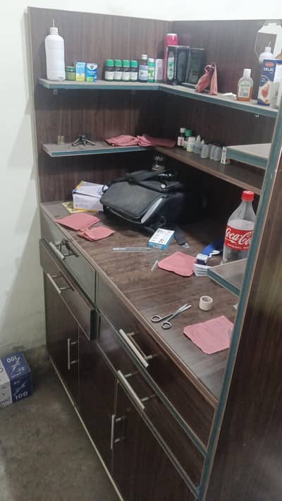 clinic dispensary and rack