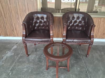 Coffee Chairs with Table
