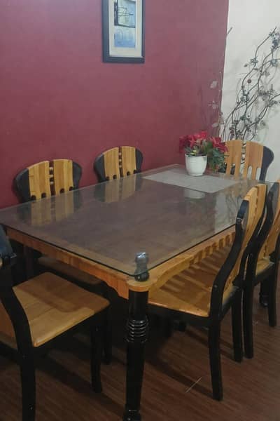 Dining table with chairs