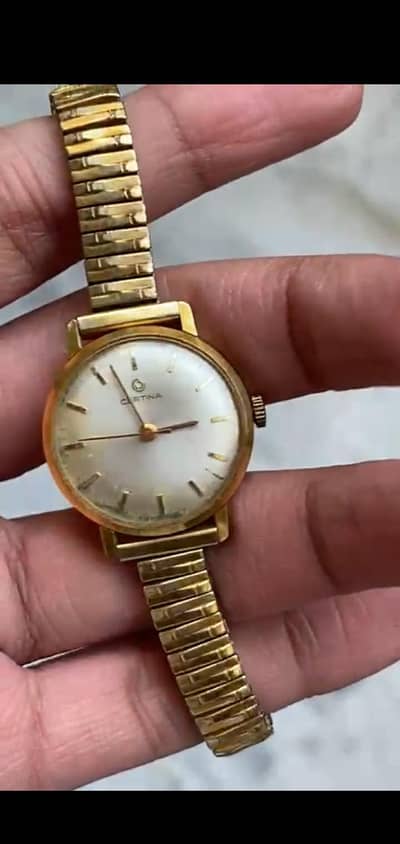 Vintage Certina ladies' watch from the 60s, functional mechanis