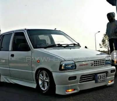 Suzuki Mehran Fiber Body Kit – Sporty Exterior Look | Repairable