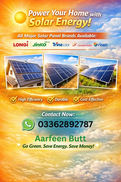 Solar panels jinko/ longi x10 / Trina with 12 years warranty