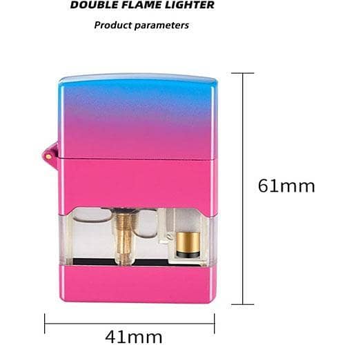 Jet Torch Lighter with Transparent Visible Air Window Outdoor Windproof Metal in pakistan