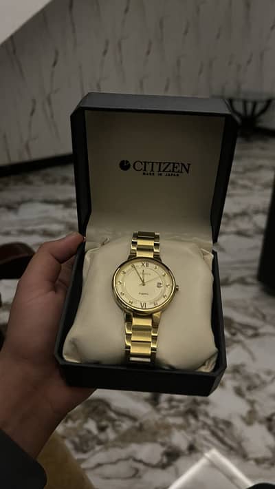 Citizen Sapphire "Golden Elegance" — Made in Japan