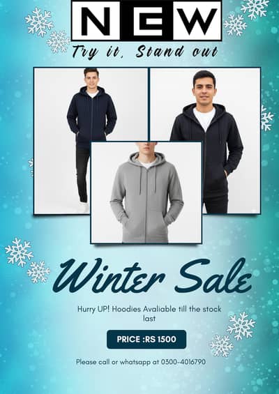 ZIPPER HOODIES! WINTERSALE