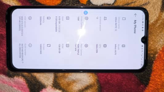 infinix note 12  10/10 condition  official PTA approved with box