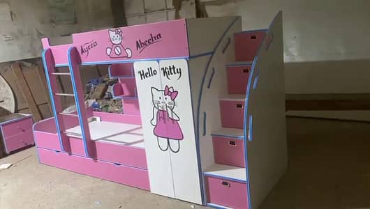 Bunk bed | Kid wooden bunker bed | Baby bed | Double bed | Triple bed