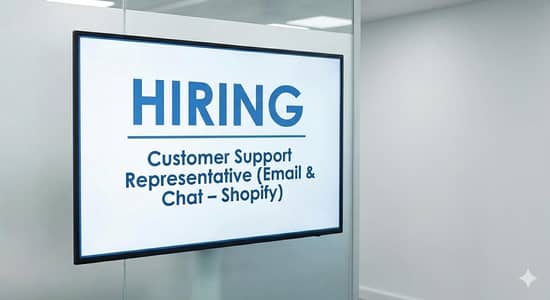 Customer Support Representative (Email & Chat – Shopify)