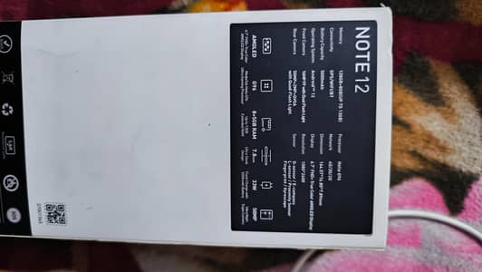 infinix note 12  10/10 condition  official PTA approved with box