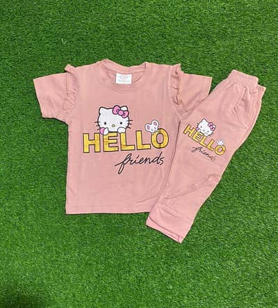 Summer Collection for baby girls t. shirt and trouser