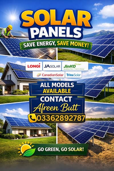 Solar Plates/Panels Jinko,Longi,JA,Sunova,Aiko,Trina,Inverex,Astronerg