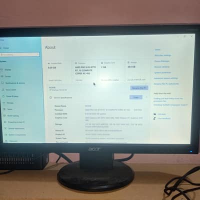 HP Elitedesk 705 G3MT DDR 4 8 gb ram READEON hd 6670
