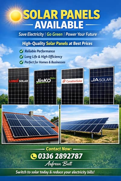 Solar panels jinko/ longi x10 / Trina with 12 years warranty