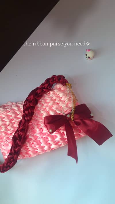 ribbon purse
