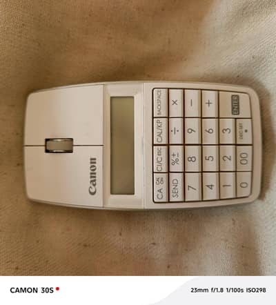 canon mouse with calculator