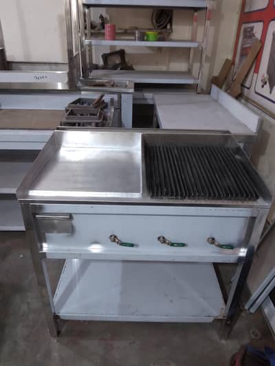 Hotplate with grill ss non magnet
