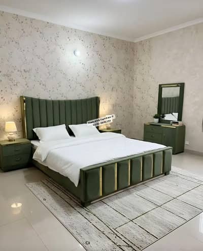 bed /double bed/king size bed set/bedroom furniture/bridal set/woo