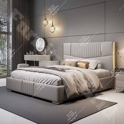 bed / bed set / wooden bed /double bed / side tables & Dressing table