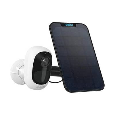 100% wire free battery powered or solar panel powered security