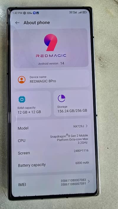 Zte nubia RedMagic 8 Pro