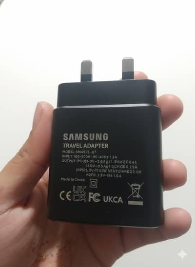 ​100% Original Samsung 45W Super Fast Charger (UK 3-Pin) With cable