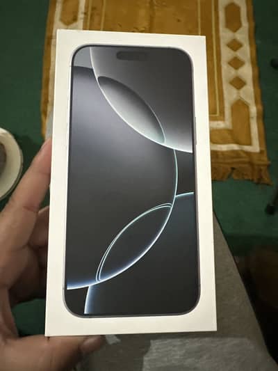 IPhone 16 Pro Max box packed only serious buyers message in WhatsApp
