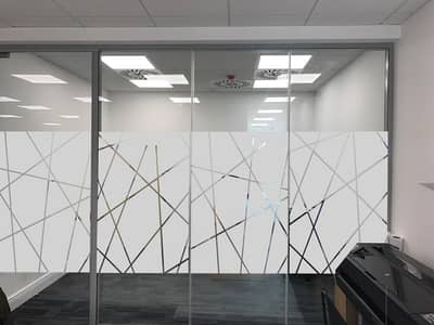 glass paper /frost paper/one way vision /vinyl sticker