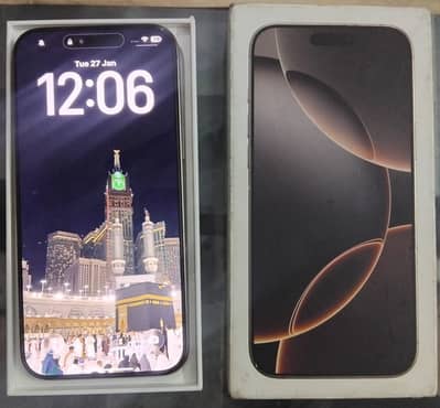 iPhone 16 pro max 256GB | Dessert titanium | Factory Unlocked | 96% BH