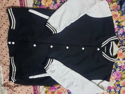 Black & White Varsity Jacket for Sale – Like New