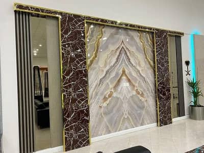 Marble sheet/PVC pannel/wallpaper/gypsum ceiling/media wall/tv console