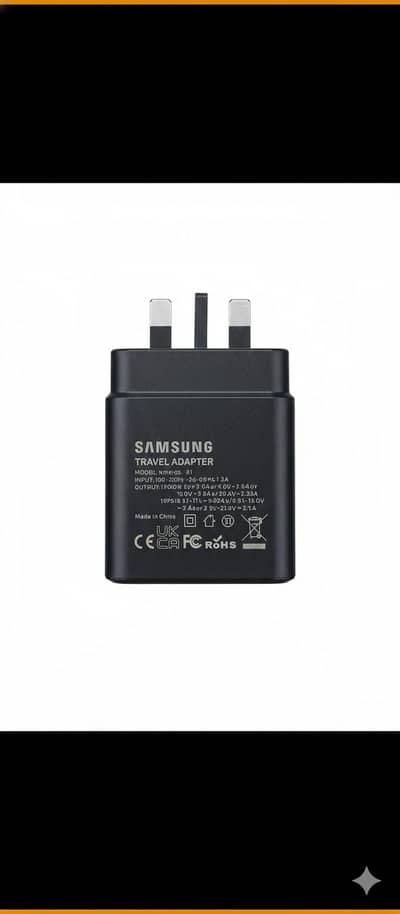 ​100% Original Samsung 45W Super Fast Charger (UK 3-Pin) With cable