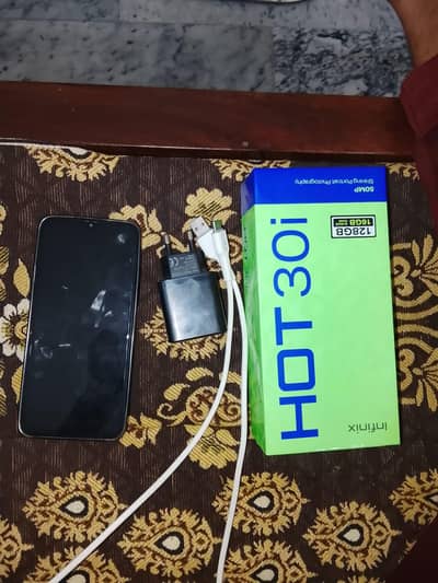 infinix hot 30i new condition with box and charger